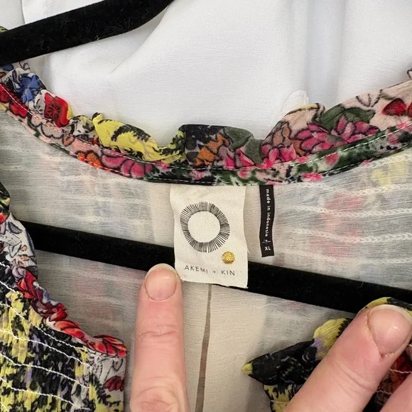 Anthropologie XL Floral Blouse - Picture 3 of 7